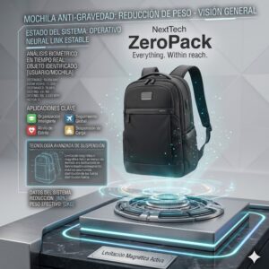 NextTech ZeroPack: Mochila con Suspensión Anti-Gravedad Activa